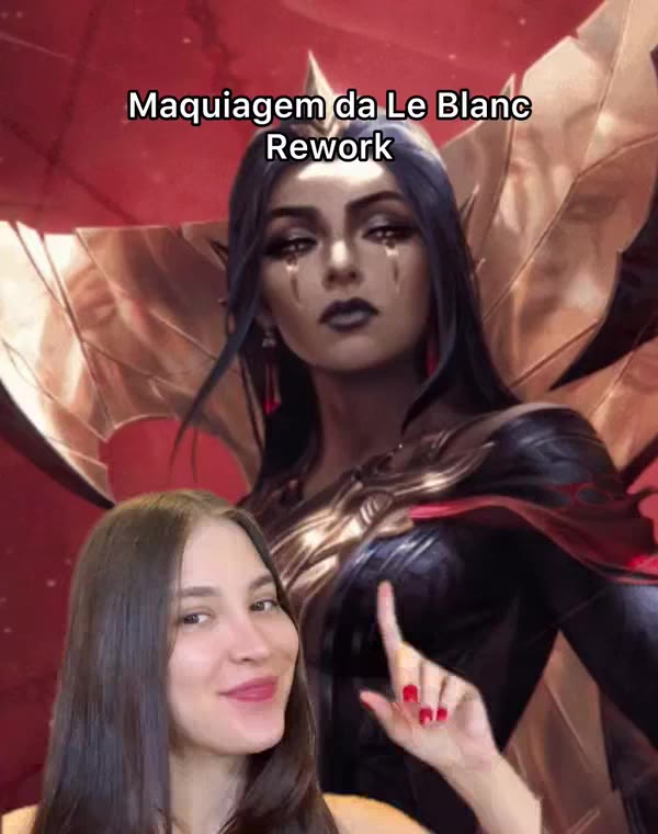 Gabzuski ao lado da LeBlanc, de League of Legends, e depois caracterizada de Jinx, de Arcane